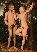 Lucas  Cranach Adam and Eve oil painting on canvas